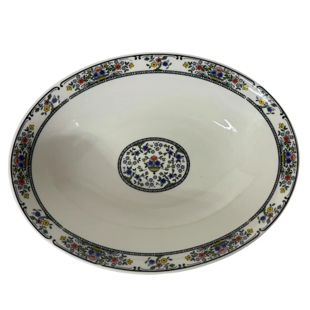 Vintage 1975 Royal‎ Doulton Tavistock Floral China Oval Serving Dish